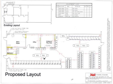 Coin Laundry Layout | by Isaac Ludwig at Coroflot.com Laundromat Design Layout, Hotel Laundry Room Design, Laundromat Floor Plan, Game Station Ideas, Laundry Business Design, Laundromat Interior, Laundry Layout, Laundromat Ideas, Laundry Lounge