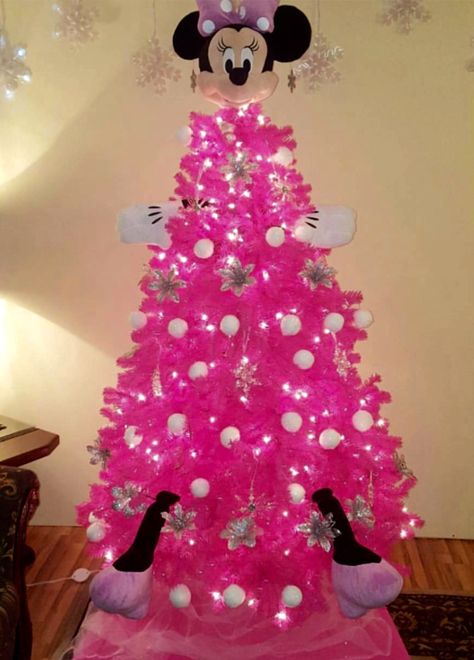 Minnie Mouse Christmas Tree, Mickey Mouse Christmas Tree, Minnie Mouse Christmas, Mouse Christmas, Mickey Christmas, Mickey Mouse Christmas, Minnie Mouse, Christmas Decorations, Christmas Tree