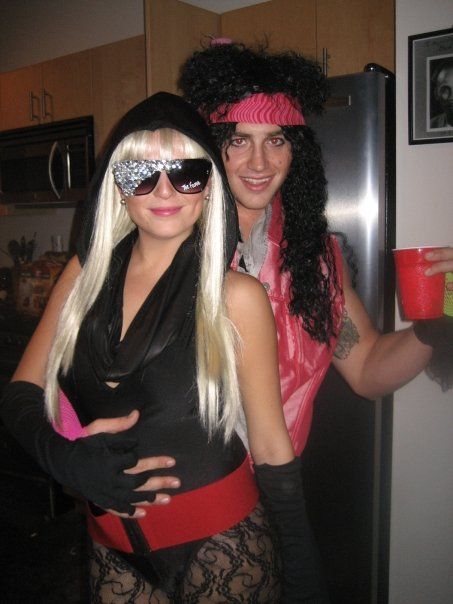 Lady Gaga & Rockstar - Halloween 2009. Musical Icons Costume, Lady Gaga Poker Face Costume, Diy Lady Gaga Costume, Lady Gaga Music Video Outfits, Lady Gaga Costume Ideas, Iconic Lady Gaga Outfits, Lady Gaga 2000s, Lady Gaga Iconic Looks, Gaga Halloween Costume