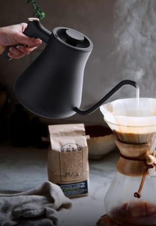 Craft coffee shop-worthy brews at home with a Gooseneck Electric Kettle!  This innovative kettle boasts a long, slender spout for ultimate control when pouring water over your coffee grounds.  Say goodbye to uneven extraction and hello to perfectly balanced coffee!  Many models offer adjustable temperature settings to match various brewing methods.  Enjoy faster boiling times and a sleek design that complements any kitchen.  Shop Gooseneck Kettles today and elevate your daily coffee ritual! Electric Kettles, Craft Coffee, Pouring Water, Gooseneck Kettle, Brew Tea, Coffee Ritual, Coffee Crafts, Kitchen Shop, Pour Over Coffee