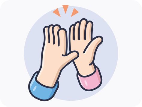 High Five Illustration, Hands Giving, Educational Games For Toddlers, Museum Experience, Baby Crafts Diy, Hand Clipart, Hi Five, Give Five, Give Me Five