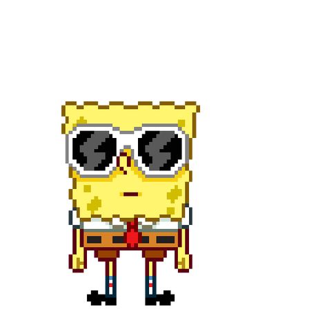 Pixel Spongebob Gif, Spongebob Gif, Spongebob Funny Pictures, Pixel Gif, Gif Icons, H2o Just Add Water, Spongebob Cartoon, Spongebob Square, Pixel Animation