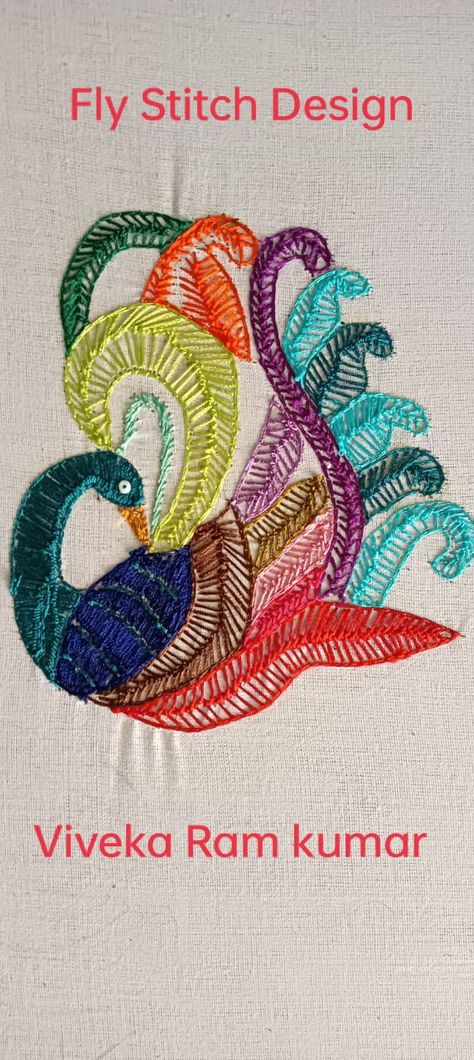 Button Hole Stitch Design In Aari Work, Pattern Stitch Design In Aari, Fly Stitch Aari Design, Fly Stitch Design, Button Hole Stitch Embroidery Designs, Fly Embroidery Design, Fly Stitch Embroidery Design, Feather Stitch Embroidery Design, Mouse Drawings