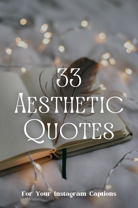 Add a touch of beauty to your Instagram feed with these 33 aesthetic quotes. Perfect for making your captions as stylish as your photos! #InstaCaptions #AestheticQuotes #QuoteLovers Aesthetic Quotes, Quote Aesthetic, Instagram Captions, Be Yourself Quotes, Instagram Feed, Make It Yourself, Quotes, Beauty, Instagram