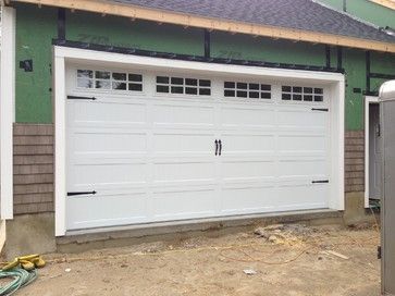 Steel Carriage House Garage Doors modern garage and shed Chi Garage Doors, Raynor Garage Doors, Garage Door Panel Replacement, Cheap Garage Doors, Modern Garage Door, Garage Door Colors, Carriage House Garage Doors, Garage Door House, Carriage Garage Doors