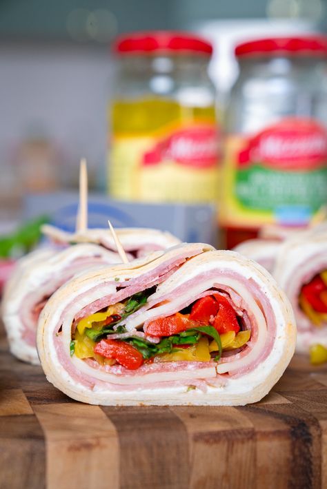 Italian Sub Bites | 12 Tomatoes Italian Sub Bites 12 Tomatoes, Italian Sub Bites, Italian Rolls, Sandwiches Lunch, Bread Spread, Sub Sandwich, Lunch Meals, 12 Tomatoes Recipes, Italian Sub