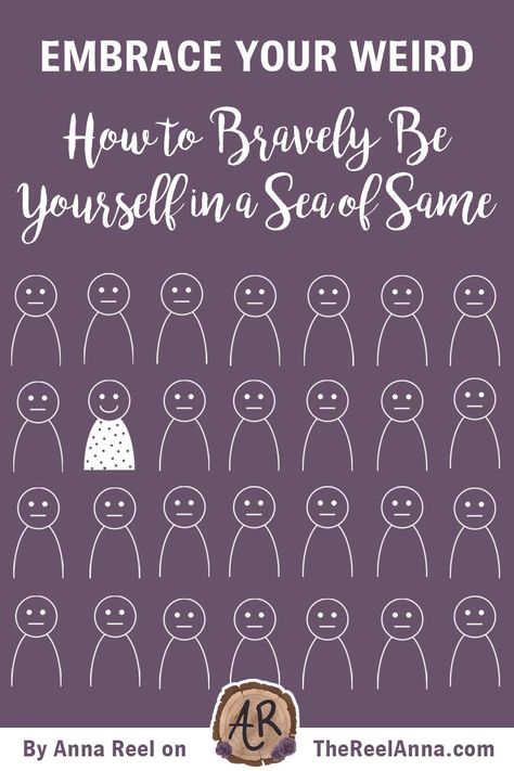 Embrace Your Weird - How to Bravely Be Yourself in a Sea of Same. A blog post about 7 advantages of embracing your weird, how to know who you are, and how to find the courage to be yourself How To Be Weird, How To Become Brave, The Sea Does Not Like To Be Restrained, Being Scared Means Youre About To Do Something Brave, Underwater Quotes Sea, The Courage To Be Disliked Book, Caring Too Much, A Sea, Having No Friends