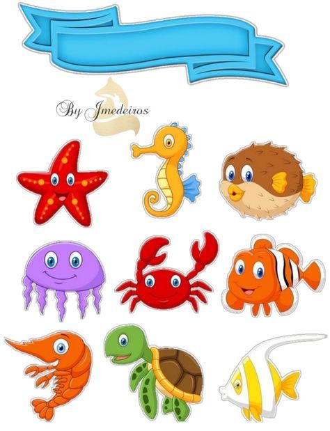 Sea Creatures Clipart, Turtle Image, Turtle Images, Crab Fishing, Baby Shark, Sea Animals, Themed Cakes, Sea Creatures, Ariel