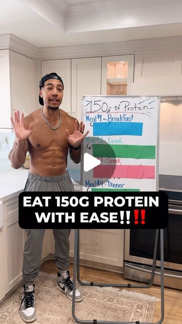 Trent Harrison | Online Fitness Coach on Instagram: "No more excuses for not getting your protein in. Here’s how you can eat 150+ grams of protein in a day😜" The Protein Chef, 150 Grams Of Protein, How To Calculate Protein Intake, Trent Harrison, Protein A Day, Why Is Protein Important, Online Fitness Coaching, No More Excuses, Ketogenic Diet Plan