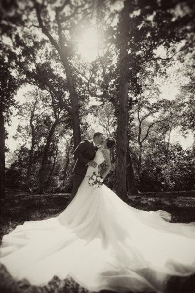 "Why We Love It: An incredible shot of an incredible dress!  Why You Love It: "The word is 'WOW!' This is awesome!" —Rachel B. "The black and white makes this photo timeless. Just beautiful." —Jaclyn S. "The dress is laid out perfectly with a great pose — beautiful!" —Tami W. "So elegant!" —Emily M." Bridal Guide, Bohol, Wedding Picture, Wedding Wishes, Popular Wedding, Jolie Photo, Wedding Shots, Fairytale Wedding, Wedding Pics