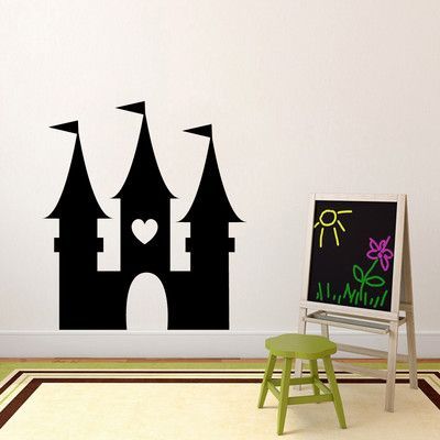 SweetumsWallDecals Princess Castle Wall Decal Color: Castle Wall Decal, Castle Nursery, Whale Wall Decals, Playroom Wall Decals, Disney Princess Castle, Bible Wall Decals, Large Wall Decals, Family Wall Decals, Polka Dot Wall Decals