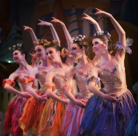 Artists Colorado Ballet in The Nutcracker, photo by Mike Watson Nutcracker Costumes, Ballet Positions, Ballerina Barbie, Flower Costume, Adult Ballet, Ballet Beauty, Flower Dance, Ballerina Dancing, Nutcracker Ballet