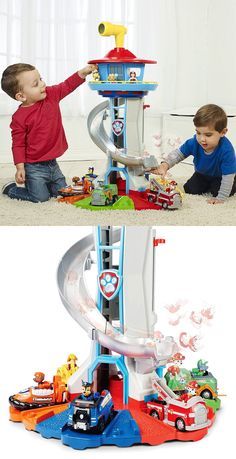 Paw Patrol Play House, Car Bed Aesthetic, Car Beds For Boys, Car Bedroom Ideas, Paw Patrol Lookout Tower, Beds For Boys, Paw Patrol Room, Car Bedroom Decor, Paw Patrol Tower