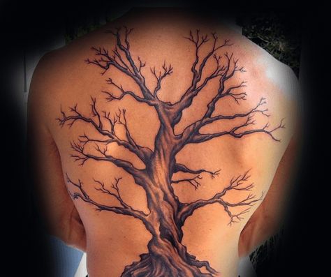 Branches Tattoo, Tree Tattoo Back, Spinal Tattoo, Oak Tree Tattoo, Tattoo Tree, Family Tree Tattoo, Tattoo Back, Full Back Tattoos, Tree Tattoo Designs