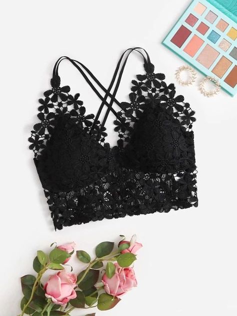 Blusas Crop Top, Modest Girly Outfits, Killstar Clothing, Women Bras, Bralet Tops, Lace Dress Design, Cute Bras, Classy Dress Outfits, Easy Trendy Outfits