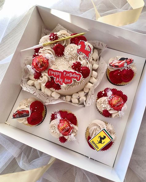 🏎️🏎️🏎️🏎️🏎️ #sammicakes #minicake #cupcakes #ferrari #red #cake #lunchbox #bento #capetown #birthday #celebrate #cakedecorating #cakedesign #cakeoftheday #capetownfoodie #thornton Red Bento Cake, Bento Box Cake, Valentines Cake, 17 Birthday Cake, 17 Birthday, Bento Cakes, Ferrari Red, Cupcake Cake Designs, Red Cake