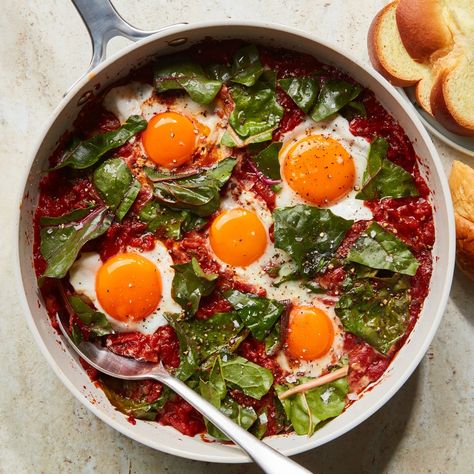 Shakshuka Recipe | Epicurious Onion Pickle, Shakshuka Recipe, Shakshuka Recipes, Bell Pepper Recipes, Easter Brunch Food, Red Onions, Brunch Ideas, Peppers Recipes, Easter Brunch