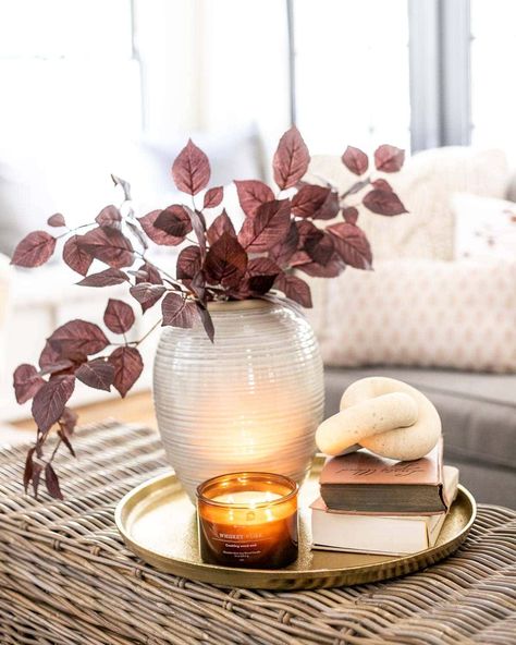 Winter Living Room, Fall Coffee Table, Fall Living Room Decor, Fall Living Room, Fall Floral Arrangements, Fall Thanksgiving Decor, Autumn Decorating, Fall Table Decor, Decor Buy