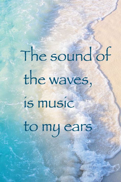 Sound Of The Waves Quotes, Sound Of Waves Quotes, Sound Quotes, Scream Sound, Sea Quotes, The Sound Of Waves, Vacation Quotes, Ocean Quotes, Ocean Sounds