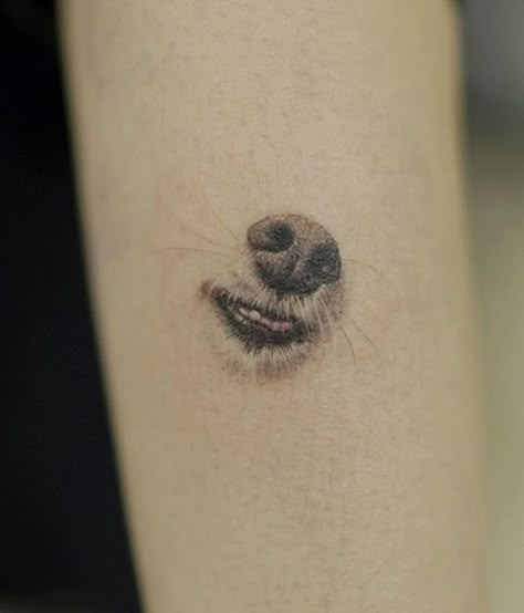 17 Dog Nose Tattoo Ideas: Capturing the Essence of Canine Identity Pet Dog Tattoo Designs, Dog Muzzle Tattoo, Dog Tongue Tattoo, Dog Nose Tattoo Ideas, Dog Snout Tattoo, Pet Tatoos Ideas, Dog Tooth Tattoo, Dog Eye Tattoo, Dog Bite Tattoo