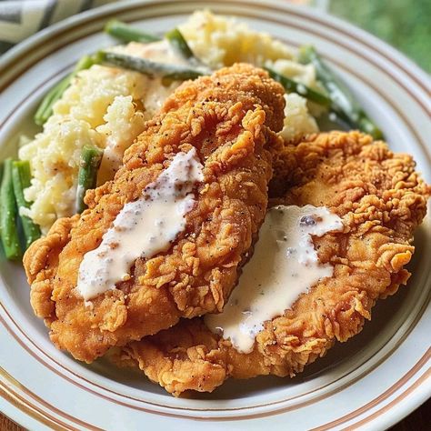 Crispy Chicken Fried Chicken | Homemade Recipes Extra Crispy Fried Chicken, Undercooked Chicken, Chicken Fried Chicken, Best Freeze Dried Food, Chicken Mashed Potatoes, Spicy Fried Chicken, Scary Dogs, Chicken Fried Steak, Southern Fried Chicken