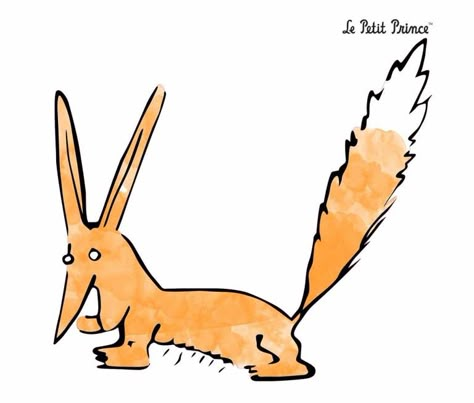 le-renard-aquarelle-stickers-le-petit-prince-chambre-enfant-Decominus Little Prince, Prince, Fox