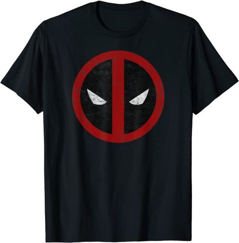 Amazon.com: Marvel Deadpool Mask Classic Distressed Graphic T-Shirt T-Shirt: Clothing Deadpool Symbol, Deadpool Mask, Deadpool Shirt, Deadpool Logo, Avengers Shirt, Deadpool T Shirt, Hero Logo, Deadpool Comic, Marvel Logo