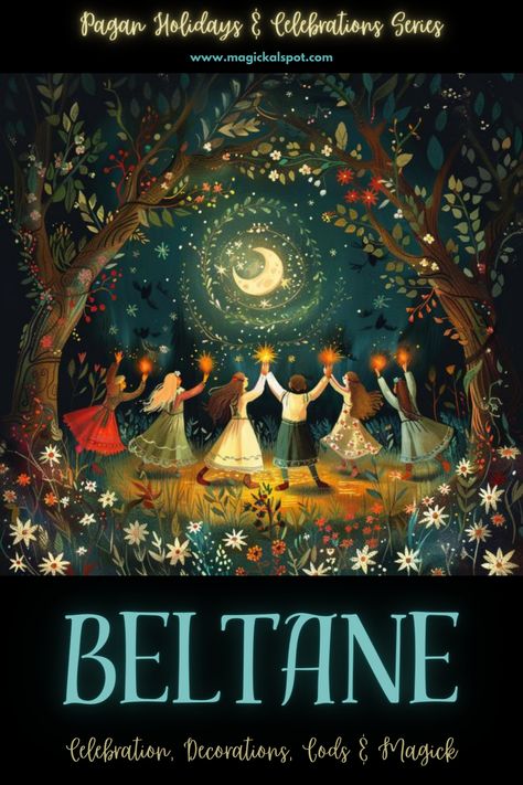 Leap into the fiery joy of 'Celebrating Beltane: Celebration, Decorations, Gods & Magick' 🔥💐. Revel in the fertility and vitality of May Day with vibrant rituals, maypoles, and fires. Discover how to honor this time of passion, growth, and union with the divine. Perfect for invoking the energy of creation and love in your life and practice. 🌿✨ #BeltaneFire #MayDayMagic May Queen Beltane, Beltane Images, Happy Beltane Quotes, Beltane Eve, Beltane Decorations, Beltane Party, May Day Ideas, Celtic Celebrations, Wiccan Celebrations