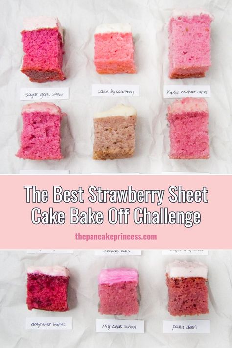 Find the best strawberry sheet cake with our detailed blog post comparing several recipe from scratch contenders. These easy strawberry cakes stands out among sheet cake recipes for their use of fresh ingredients, creating a vibrant and irresistible dessert! The Best Strawberry Cake, Best Strawberry Cake Recipe, Best Strawberry Cake, Strawberry Sheet Cake, Strawberry Sheet Cakes, Strawberry Cake Recipe, Strawberry Cake Easy, Bake Off Recipes, Amazing Chocolate Cake Recipe