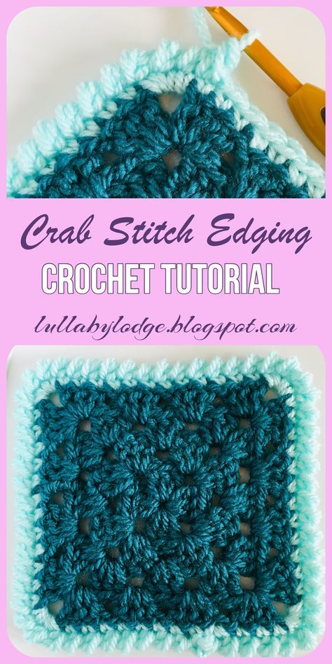 Crochet Blanket Border, Crochet Blanket Edging, Reverse Single Crochet, Crochet Border Patterns, Crochet Stitches Guide, Pretty Crochet, Crochet Edging Patterns, Knit Edge, Stitch Tutorial