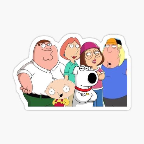 Family Guy Stickers for Sale | Redbubble Family Guy Stickers, Guy Stickers, Griffin Family, Sigma Chi, Family Stickers, Cartoon Stickers, Stickers For Sale, Science Poster, Stranger Things Fanart