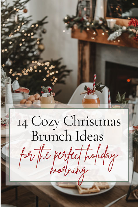 Christmas brunch ideas Friendsmas Party Ideas Brunch, Christmas Theme Brunch Ideas, Christmas Breakfast Tablescape, Christmas Morning Party Theme, December Brunch Ideas, Christmas Brunch Buffet Menu Ideas, Christmas Ladies Brunch, Girls Christmas Brunch Ideas, Winter Brunch Theme Ideas