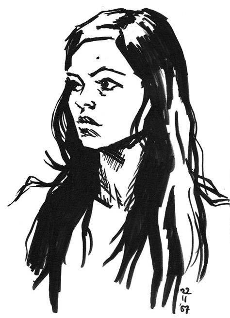 Life drawing with brushpen by https://thecory.deviantart.com on @DeviantArt Brush Pen Art, Pen Art Work, Music Drawings, Sketches Of People, Black And White Sketches, Sketch Markers, Portrait Sketches, Marker Drawing, Ink Sketch