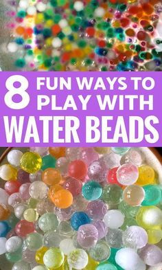 Water Bead Activities, Bead Activities, Sensory Water, Sensory Tubs, Sensory Bags, Sensory Activities Toddlers, Toddler Sensory, Sensory Boxes, Sensory Bottles