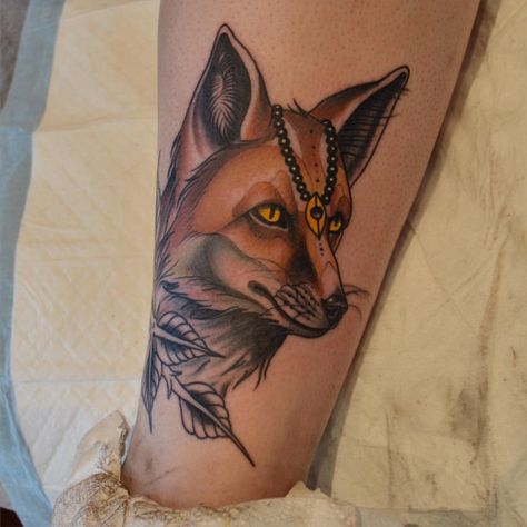 Tattoos by Philipe Fox Tattoo Sketch, Red Fox Tattoos, New Traditional Tattoo, Lion Shoulder Tattoo, 42 Tattoo, Fox Tattoo Design, Birthday Tattoo, Bone Tattoos, Art Fox