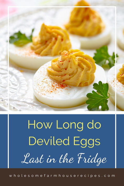 freshly made deviled eggs on a serving platter How To Store Deviled Eggs, Devilled Eggs, Easter Snacks, Devils Food, Egg Storage, Storage Tips, At A Party, Fresh Eggs, Deviled Eggs