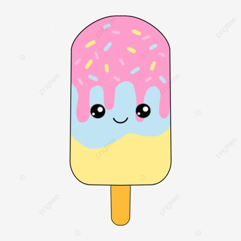 Cute Ice Cream Drawing, Ice Cream Kawaii, Ice Cream Drawing, Ice Cream Png, Cookie Drawing, Cream Png, Ice Cream Clipart, Candy Pastel, Party Balloons Diy