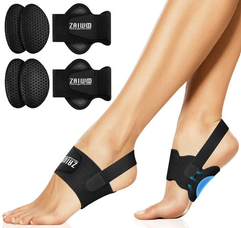 PRICES MAY VARY. 【Foot Pain Relief】Plantar fasciitis, flat arches, falling arches, high arches, and flat feet can all be relieved with adjustable arch support sleeves, which offer arch support to lessen pressure on the heel and forefoot when standing, walking, or exercising 【Removable Arch Support inserts】With two heights of removable arch support pads, you can choose the ideal arch support according to your needs. The gel arch support pads are ergonomically shaped to fit the arch perfectly. Eve Planter Facitis, Arch Support Inserts, Fallen Arches, High Arches, Relief Design, Foot Pain Relief, Foot Pain, Arch Support, Pain Relief