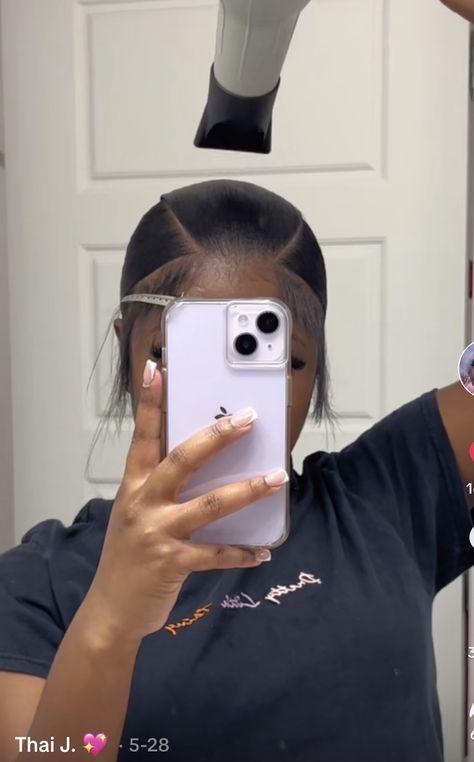 Sleek Ponytail Styles On Black Women, Sleek Back On Natural Hair, 3 Way Part Slick Back, V Slick Back Ponytail, 3 Part Ponytail Hairstyles, V Part Natural Hair, V Part Ponytail Natural Hair, Slick Back Hair Black Women, Hairstyles With Real Hair Black Women