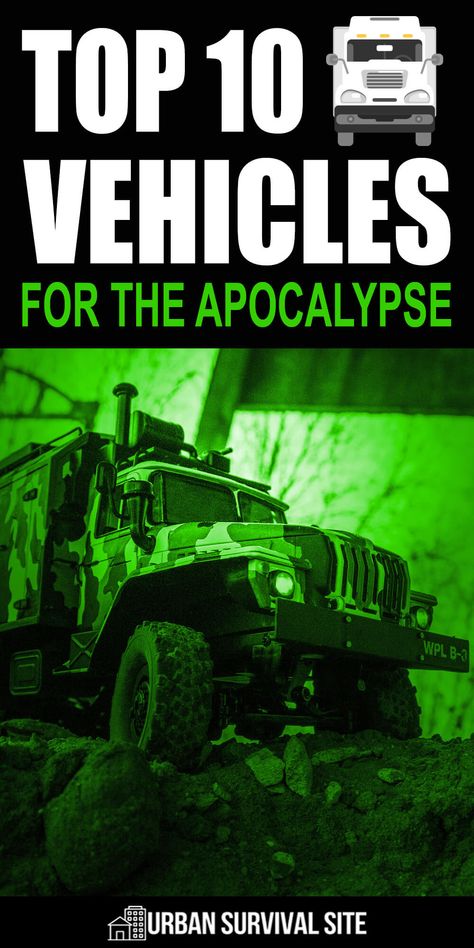 Traditional cars aren't the only option for bugging out. There are several other types of vehicles that could save your life after the apocalypse. #urbansurvivalsite #vehicles #bugoutvehicle #buggingout #apocalypse Bug Out Car, Bug Out Vehicle Ideas, Bugout Truck, Bug Out Truck, Zombie Apocalypse Car, Apocalypse Truck, Tactical Truck Ideas, Apocalypse Vehicle, Survival Vehicle