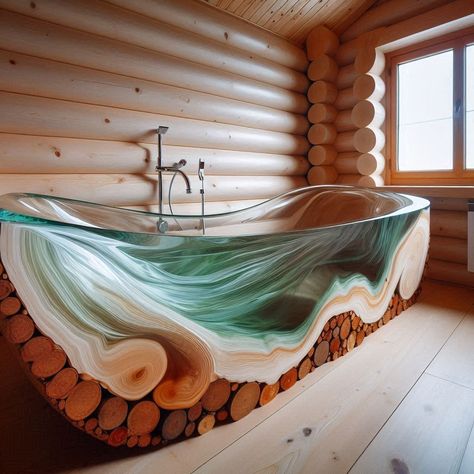 Bring the Outdoors In: Wood and Epoxy Bathtubs Inspired by Nature 🛁🌿🌊 #WoodEpoxyBathtubs #NaturalLuxury #ElegantBathing Immerse yourself in luxury with Wood and Epoxy Bathtubs. Combining the warmth of wood with the sleekness of epoxy, these bathtubs offer a stylish and indulgent bathing experience. Elevate your self-care routine with Wood and Epoxy Bathtubs, where every soak becomes a rejuvenating escape into natural elegance. 🌳🛁✨ https://luxarts.net/nature-inspired-wood-and-epoxy-bathtubs/ Bathtub Designs, Hotel Style Bathroom, Rustic Bathtubs, Epoxy Furniture, Vintage Clawfoot Tub, Clawfoot Tubs, Wooden Bathtub, Freestanding Tubs, Beautiful Bathtubs