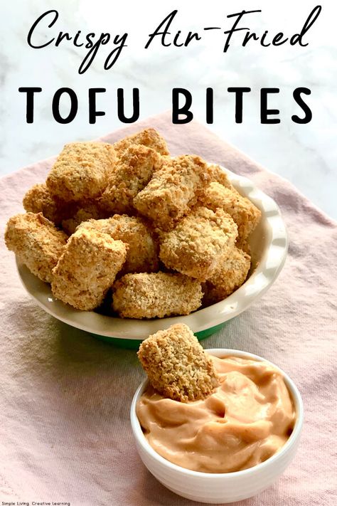 Tofu Bites Air Fryer, Air Fryer Tofu Crispy, Crispy Tofu Air Fryer, Air Fried Tofu Crispy, Crispy Tofu Recipes Pan Fried, Sweet Chilli Sauce, Crispy Tofu, Air Fry Recipes, Extra Firm Tofu