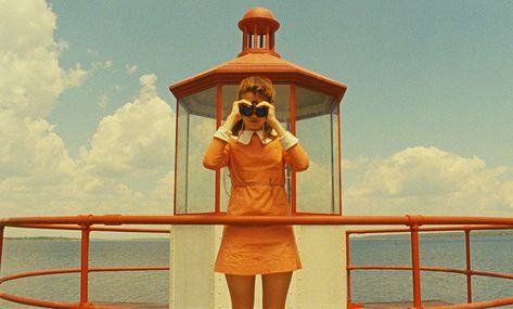 Artiist Alex Colville. Director Wes Anderson restaged Colville's To Prince Edward Island in his film, Moonrise Kingdom. Wes Anderson Color Palette, Wes Anderson Characters, Wes Anderson Style, Kara Hayward, Famous Movie Scenes, Jackson Avery, Mark Sloan, Wes Anderson Movies, Wes Anderson Films