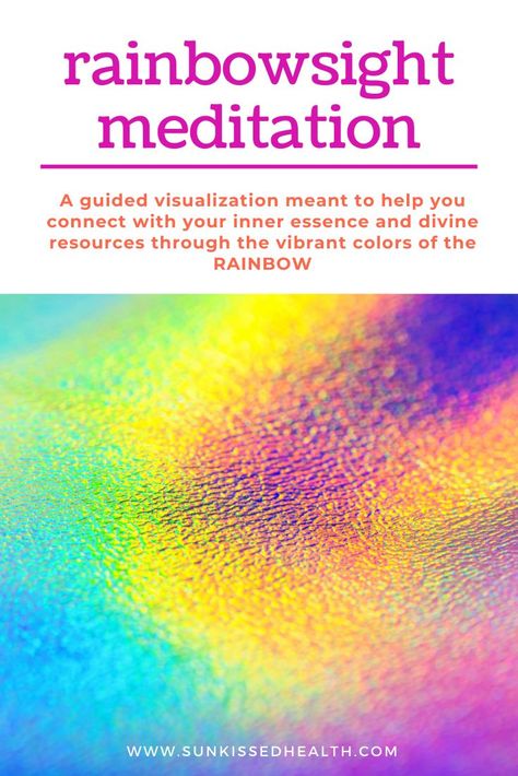 Rainbow Meditation, Meditation Visualization, Guided Meditation Scripts, Witchy Women, Visualization Meditation, Meditation Inspiration, Ayurveda Lifestyle, Visual Meditation, Meditation Scripts