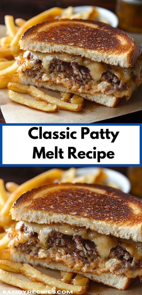 Searching for dinner ideas for two? This classic patty melt recipe is a delicious, cheesy option that’s also perfect for family dinner recipes! Patty Melt Recipe, Dinner Ideas For Two, 30 Aesthetic, Melt Recipe, Patty Melt, Ground Beef Recipes For Dinner, Rye Bread, Family Dinner Recipes, Beef Recipes For Dinner