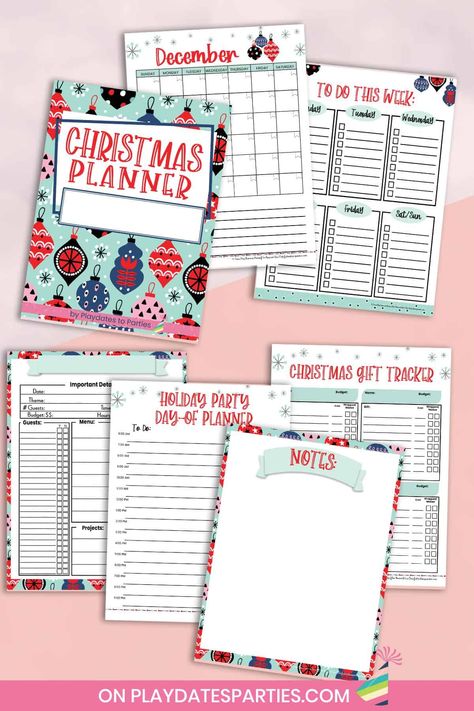 Holiday Planner Printables Free, Christmas Planner Printables Free, Diy Christmas Planner, Holiday Planner Printables, Christmas Planner Free, Holiday Budget Planner, Christmas Planning Printables, Family Christmas Crafts, Christmas Party Planner