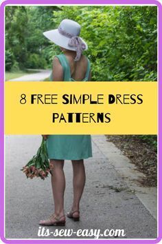 8 Free Simple Dress Patterns Follow the link above #patterndesigninspiration #patterndesigninspirationsimple #patterndesigninspirationillustrators #patterndesigninspirationabstract #patterndesigninspirationfashion Easy Dresses To Make For Beginners, Easy Dress Patterns For Women, Womens Sundress Pattern, Women Dress Pattern Free, Simple Dress Pattern For Beginners, Free Easy Dress Patterns For Women, No Zipper Dress Pattern, Diy A Line Dress, Free Simple Dress Pattern