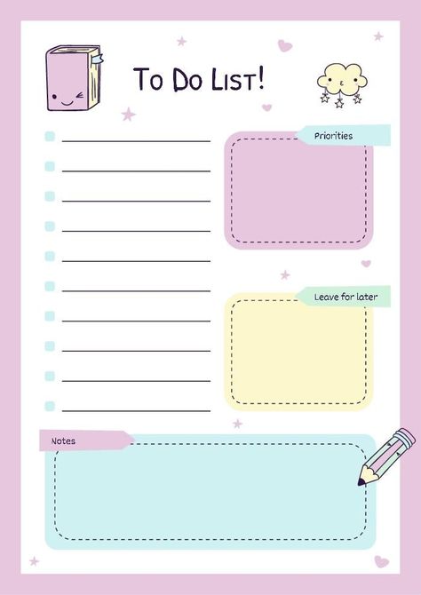 To Do List Aesthetic Study Ideas, To Do List Template Aesthetic Printable, Cute To Do List Template Aesthetic, To Do List Aesthetic Wallpaper, Cute Notepad Printables, To Do List Aesthetic Study, To Do List Template Free Printable, Notepads Design Ideas, Notepad Template Aesthetic