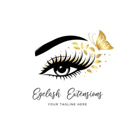 Lashes Logo Design Ideas, Lash Extension Logo Design, Logo Eyelash Extensions, Lash Logo Ideas, Lashes Logo Design, Lash Artist Logo, Mink Individual Lashes, 3d Eyelash Extensions, Silk Eyelash Extensions