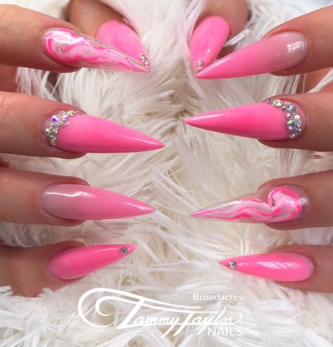 Hybrid Gel Nails, Taylor Nails, Free Nails, Nexgen Nails, Stilleto Nails Designs, Tammy Taylor Nails, Tammy Taylor, Bright Nails, Pink Acrylic